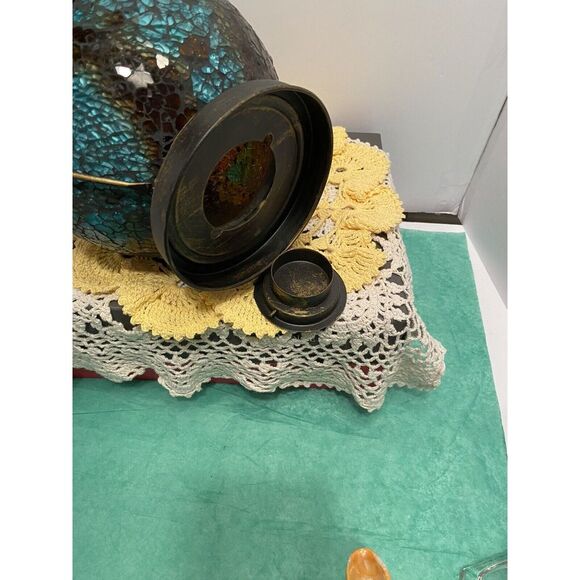 Turkish Moroccan  Mosaic Lamp Light Pendant Lantern icy blue, Green,‎ Brown. - Picture 10 of 11